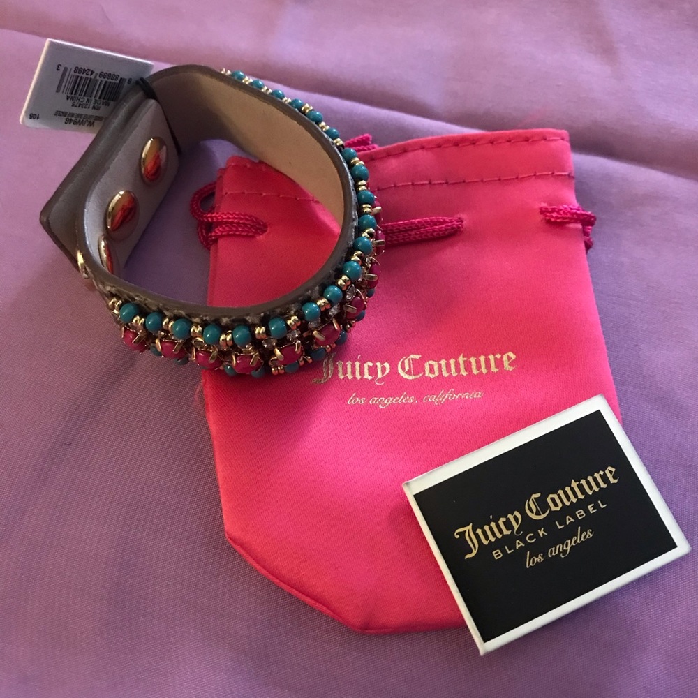 Juicy Couture beaded cuff bracelet